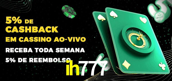 Promoções do cassino ao Vivo ih777
